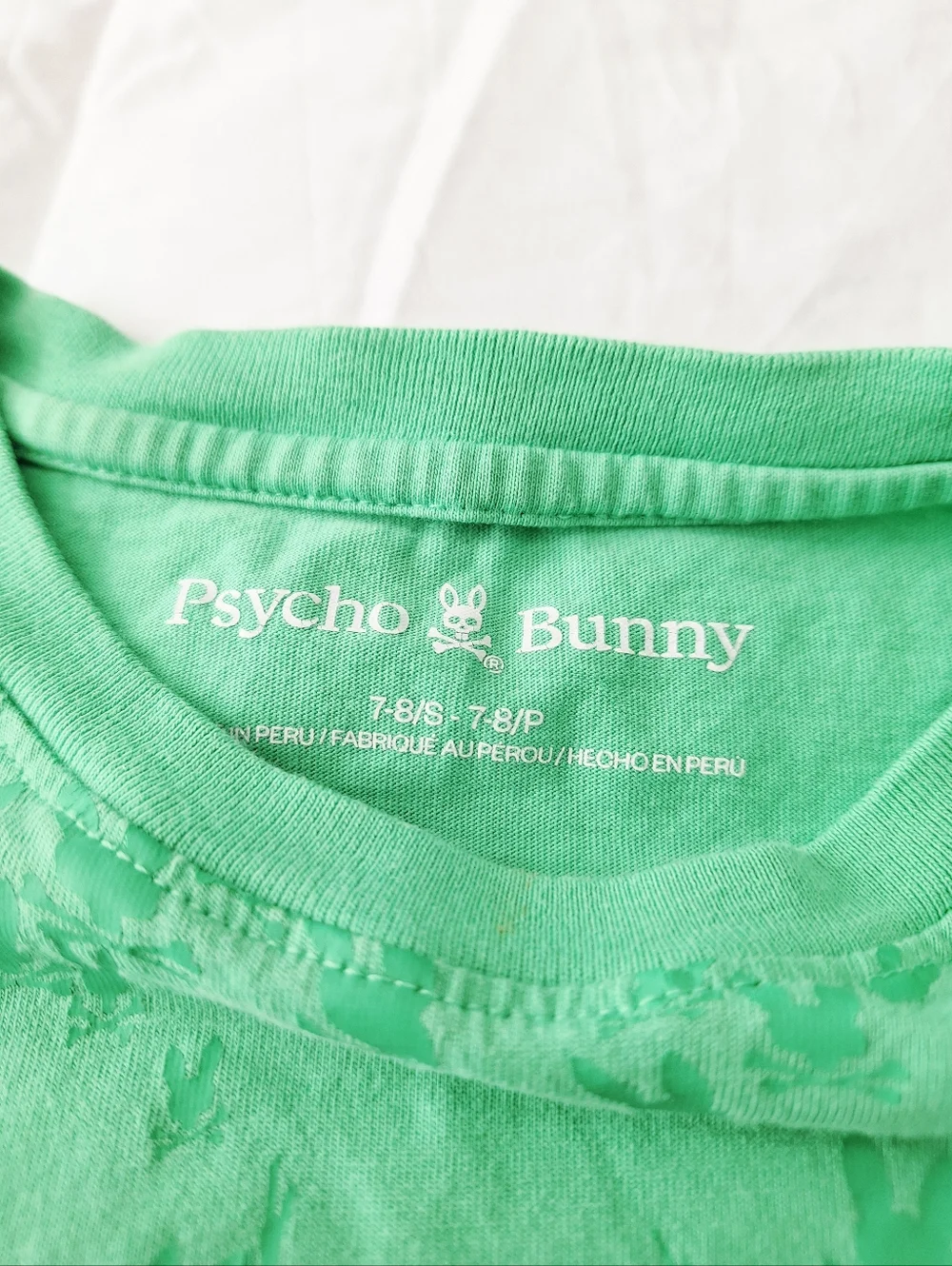 Psycho Bunny Scattered Bunny Skull + Crossbones - Boys Small - Picture 2 of 3